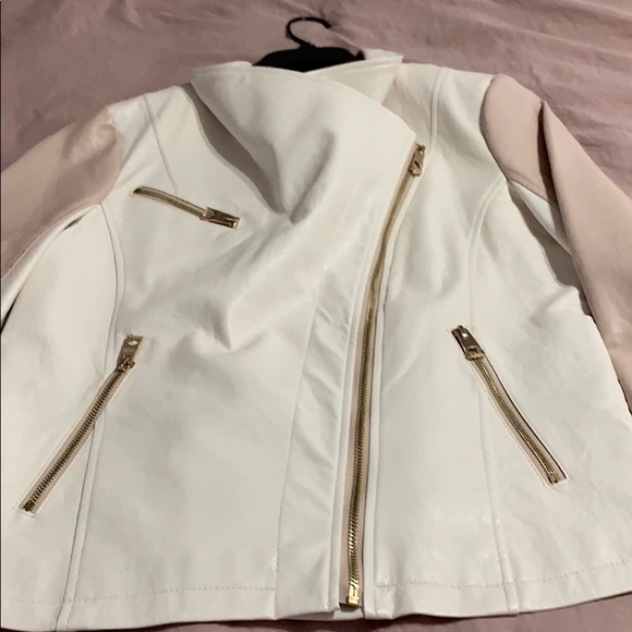 Guess pink and white leather jacket - Picture 7 of 7